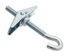 Дюбель пружинный складной с крюком М6 (1шт)  картинка